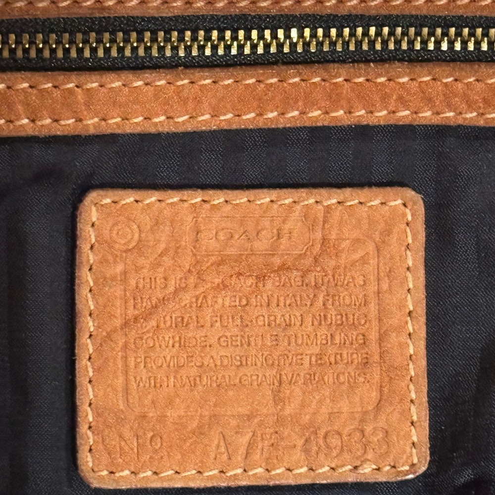 Vintage Coach Sonoma Nubuc Small Bucket Zip Bag From 1997 - Picture 12 of 14